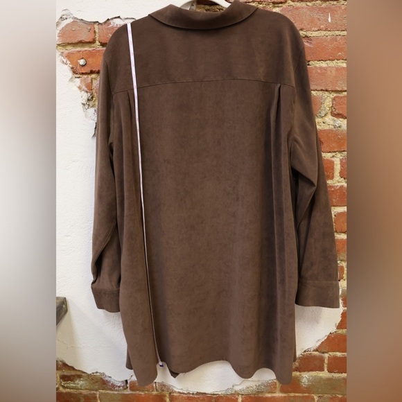 vintage button down shacket shirt/dress - Picture 4 of 7